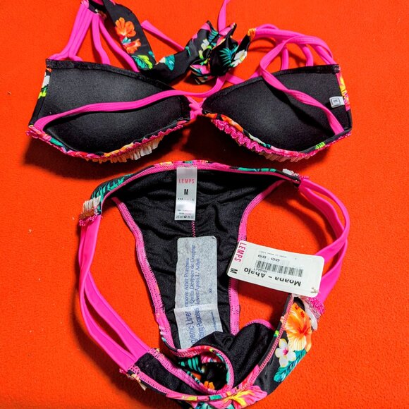 LEMPs “Moana” Bikini Set – Floral Print – Size M – 100% Lycra DuPont - Picture 2 of 3